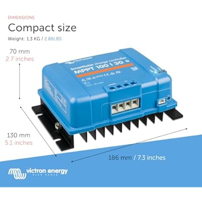 Victron Energy SmartSolar MPPT 100V 30 amp 12/24-Volt Solar Charge Controller (Bluetooth)