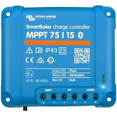 Victron Energy SmartSolar MPPT 75V 15 amp 12/24-Volt Solar Charge Controller (Bluetooth)