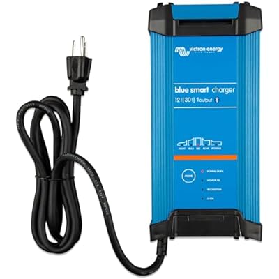 Victron Energy Blue Smart IP22 12-Volt 30 amp 120VAC, Single Output Battery Charger NEMA 5-15, Bluetooth