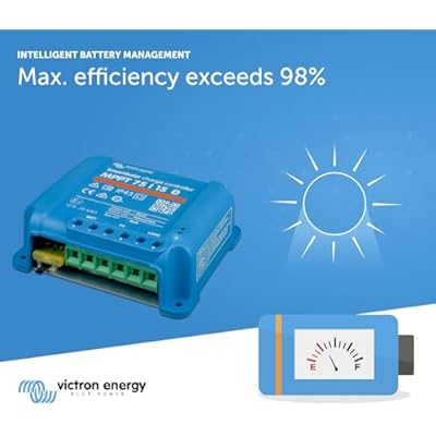 Victron Energy SmartSolar MPPT 75V 15 amp 12/24-Volt Solar Charge Controller (Bluetooth)