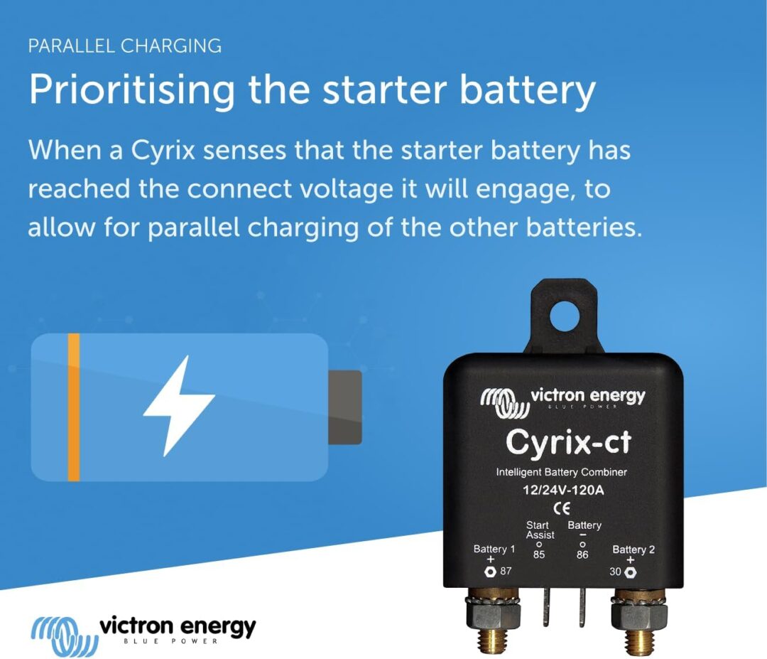 Victron Energy Cyrix-ct 12/24-Volt 120 amp Intelligent Battery Combiner