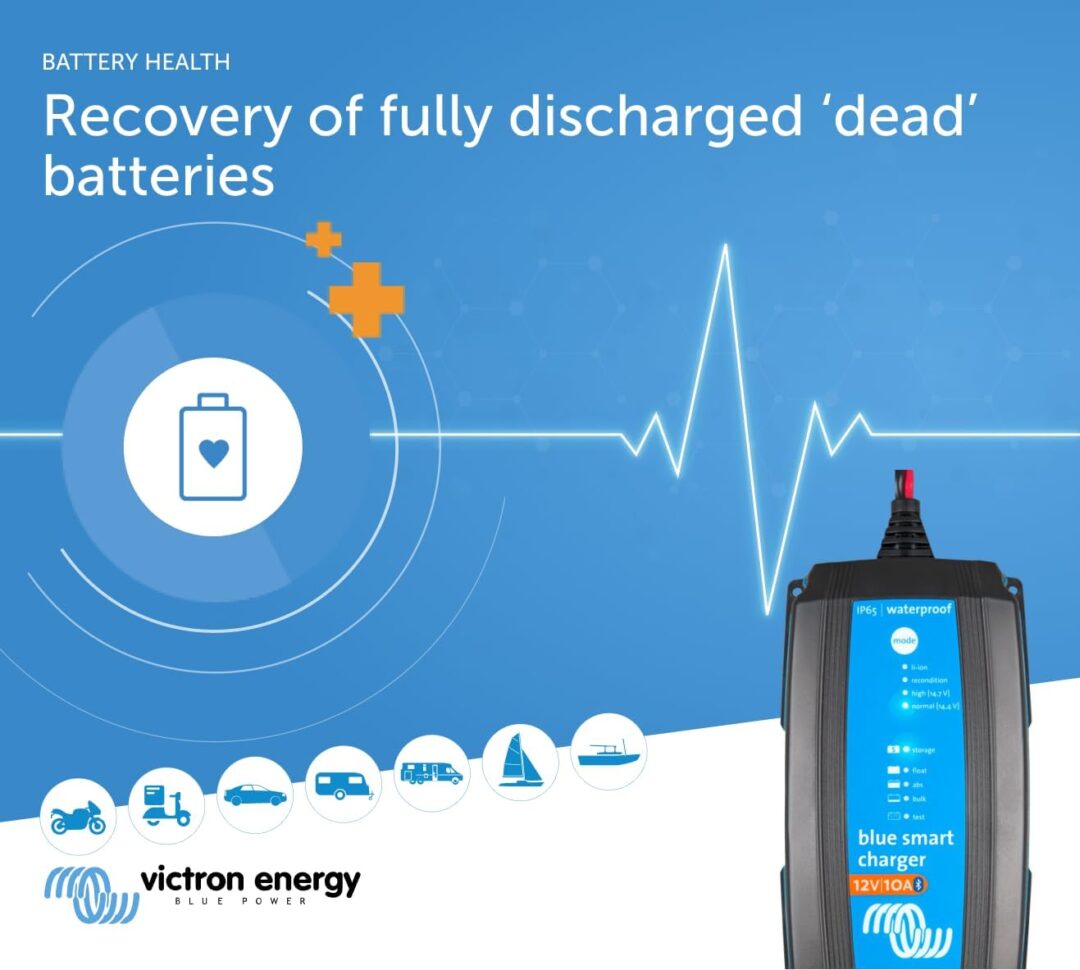 Victron Energy Blue Smart IP65 12-Volt 10 amp Battery Charger (Bluetooth)