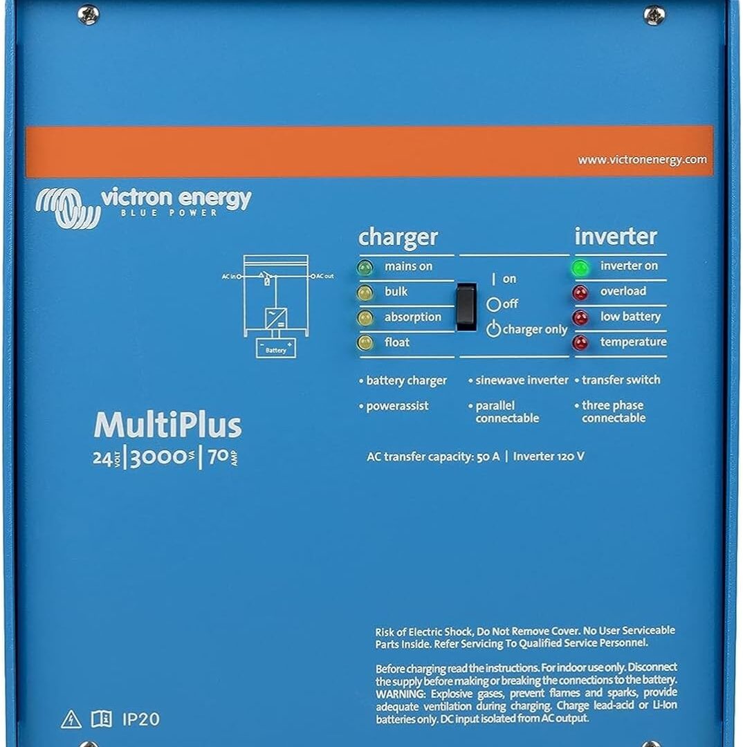 Victron Energy MultiPlus 3000VA 24-Volt Pure Sine Wave Inverter 70 amp Battery Charger